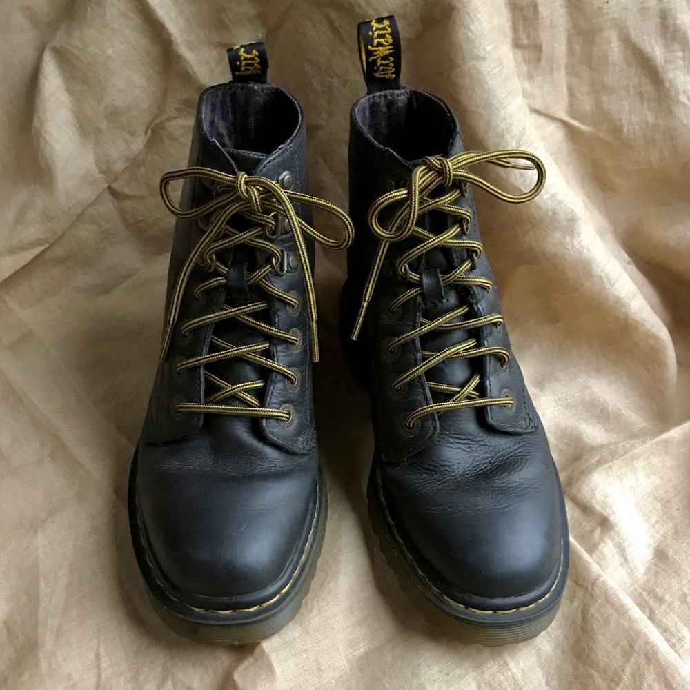 Dr. Martens Black Leather Luana Boots